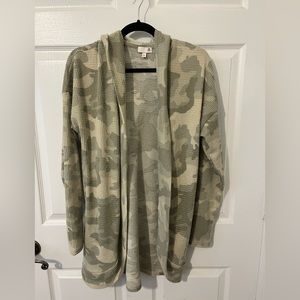 Camo Print Cardigan